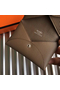 Hermes Calvi Card Holder In Taupe Epsom Leather  Replica
