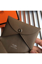 Hermes Calvi Card Holder In Taupe Epsom Leather  Replica