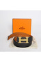 Hermes Camel Bovine Jugular Veins Belt HR1006A Gold  Replica