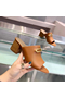 Hermes Camilla Mules 60MM In Brown Calfskin  Replica