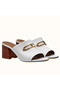 Hermes Camilla Mules 60MM In White Calfskin  Replica