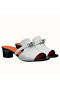 Hermes Candy 40mm Sandals In White Calfskin  Replica