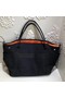 Hermes Canvas Shopping Bag H0734 black  Replica
