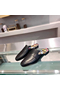 Hermes Catena Mules In Black Calfskin  Replica
