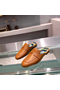 Hermes Catena Mules In Brown Calfskin  Replica
