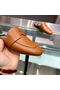 Hermes Catena Mules In Brown Calfskin  Replica