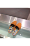 Hermes Catena Mules In Brown Calfskin  Replica