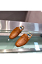 Hermes Catena Mules In Brown Calfskin  Replica
