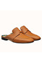 Hermes Catena Mules In Brown Calfskin  Replica