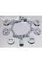 Hermes Charm Key Ring Chains 303540 silver  Replica