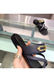 Hermes Claire Sandals In Black Calfskin  Replica