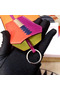 Hermes Clochette Cles Grand Tressage Charm In Orange/Purple  Replica