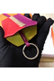 Hermes Clochette Cles Grand Tressage Charm In Red/Purple  Replica