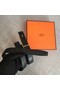 Hermes Collier de Chien belt buckle & Reversible leather strap 24 mm H0521 black  Replica