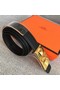 Hermes Collier de Chien belt buckle & Reversible leather strap 24 mm H0521 black  Replica