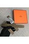Hermes Collier de Chien belt buckle & Reversible leather strap 24 mm H0521 grey  Replica