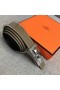 Hermes Collier de Chien belt buckle & Reversible leather strap 24 mm H0521 grey  Replica