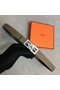 Hermes Collier de Chien belt buckle & Reversible leather strap 24 mm H0521 grey  Replica