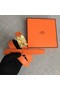 Hermes Collier de Chien belt buckle & Reversible leather strap 24 mm H0521 orange  Replica