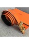 Hermes Collier de Chien belt buckle & Reversible leather strap 24 mm H0521 orange  Replica