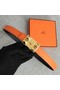 Hermes Collier de Chien belt buckle & Reversible leather strap 24 mm H0521 orange  Replica