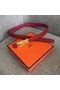 Hermes Collier de Chien belt buckle & Reversible leather strap 24 mm H0521 red  Replica