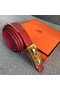 Hermes Collier de Chien belt buckle & Reversible leather strap 24 mm H0521 red  Replica