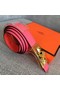 Hermes Collier de Chien belt buckle & Reversible leather strap 24 mm H0521 rose  Replica