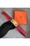 Hermes Collier de Chien belt buckle & Reversible leather strap 24 mm H0521 rose  Replica