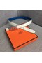 Hermes Collier de Chien belt buckle & Reversible leather strap 24 mm H0521 white  Replica