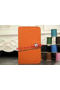 Hermes Compact Passport Holder Original Leather Wallet Orange  Replica