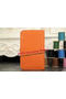 Hermes Compact Passport Holder Original Leather Wallet Orange  Replica