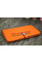 Hermes Compact Passport Holder Original Leather Wallet Orange  Replica