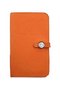 Hermes Compact Passport Holder Original Leather Wallet Orange  Replica