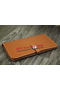 Hermes Compact Passport Holder Original Leather Wallet Wheat  Replica