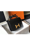 Hermes Constance 18 Handmade Bag In Black Embossed Crocodile  Replica