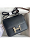 Hermes Constance 18 Handmade Bag In Black Swift Calfskin  Replica