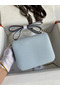 Hermes Constance 18 Handmade Bag In Blue Brume Epsom Calfskin  Replica