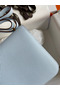 Hermes Constance 18 Handmade Bag In Blue Brume Epsom Calfskin  Replica