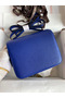Hermes Constance 18 Handmade Bag In Blue Electric Chevre Mysore Leather  Replica