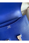 Hermes Constance 18 Handmade Bag In Blue Electric Chevre Mysore Leather  Replica