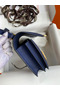 Hermes Constance 18 Handmade Bag In Blue Saphir Epsom Calfskin  Replica