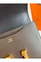 Hermes Constance 18 Handmade Bag In Chocolat Epsom Calfskin  Replica