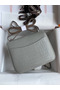 Hermes Constance 18 Handmade Bag In Grey Matte Alligator Leather  Replica