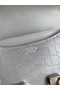 Hermes Constance 18 Handmade Bag In Grey Matte Alligator Leather  Replica