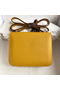 Hermes Constance 18 Handmade Bag In Jaune Ambre Epsom Calfskin  Replica