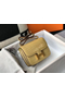 Hermes Constance 18 Handmade Bag In Jaune Poussin Embossed Crocodile  Replica
