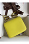 Hermes Constance 18 Handmade Bag In Lime Epsom Calfskin  Replica