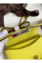 Hermes Constance 18 Handmade Bag In Lime Epsom Calfskin  Replica