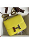 Hermes Constance 18 Handmade Bag In Lime Epsom Calfskin  Replica